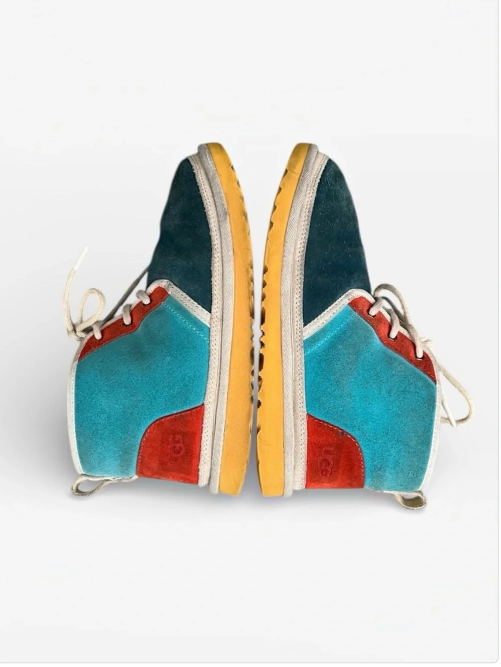 UGG Neumel Mashup Suede Chukka Boot in  Marina Blue Kids Size 5; EU 37